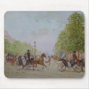Champs-Elyseesの遊歩道 マウスパッド