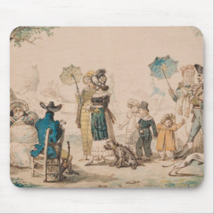 Champs-Elyseesの遊歩道、1811年 マウスパッド