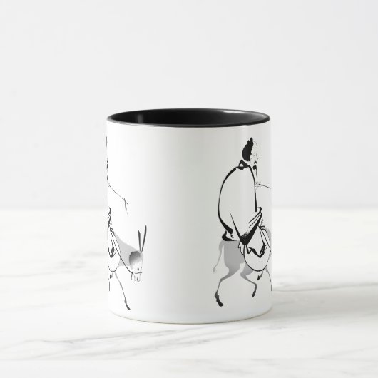 Chan Master riding a mule マグカップ (中央)