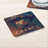 Chance スクエアペーパーコースター (アングル)