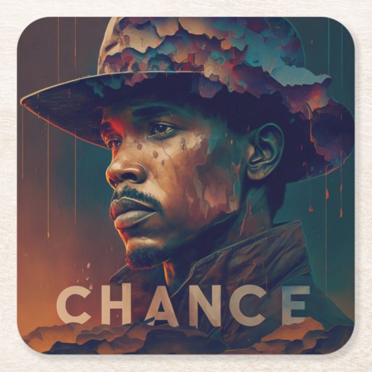 Chance スクエアペーパーコースター (正面)