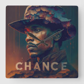 Chance スクエア壁時計 (正面)