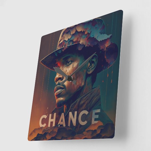 Chance スクエア壁時計 (傾斜)
