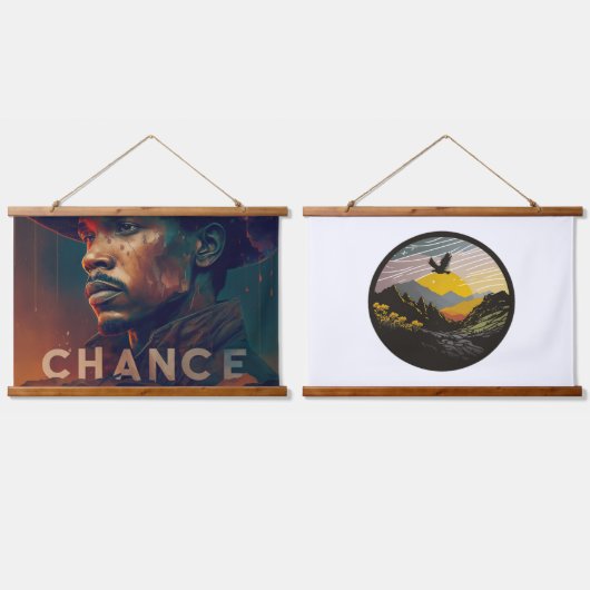Chance 吊り下げ型タペストリー (ダブル)