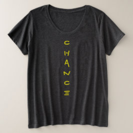 Chance T-Shirt プラスサイズTシャツ