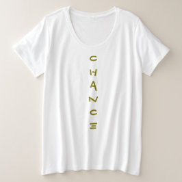 Chance T-Shirt プラスサイズTシャツ