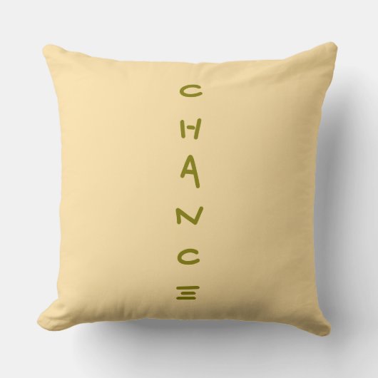 Chance Throw Pillow クッション (正面)