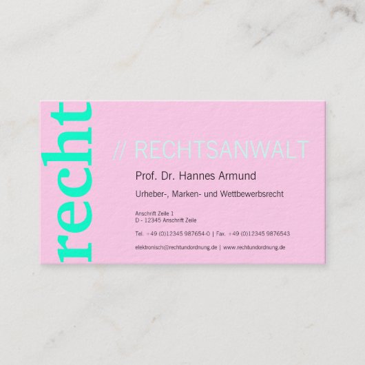 Chancelleryの名刺 名刺 (正面)