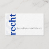 Chancelleryビジターカードブルー 名刺 (裏面)