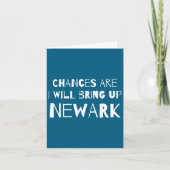 Chances Are I Will Bring Up Newark New Jersey Nj H カード (正面)