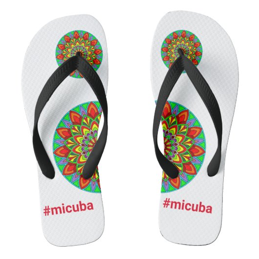 chanchetas logo#micuba ビーチサンダル (フットベッド)