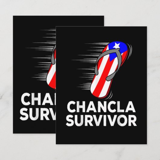 Chancla Survivor サンキューカード (正面/裏面)