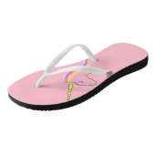 Chanclas Sandalias flips flops unicorn ビーチサンダル (アングル)