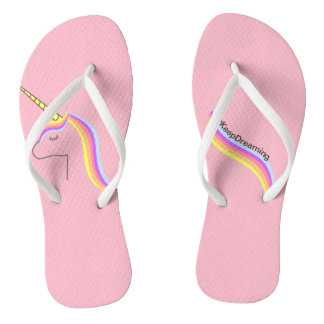 Chanclas Sandalias flips flops unicorn ビーチサンダル