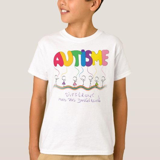 Chandailのtraitant d'autisme tシャツ (正面)