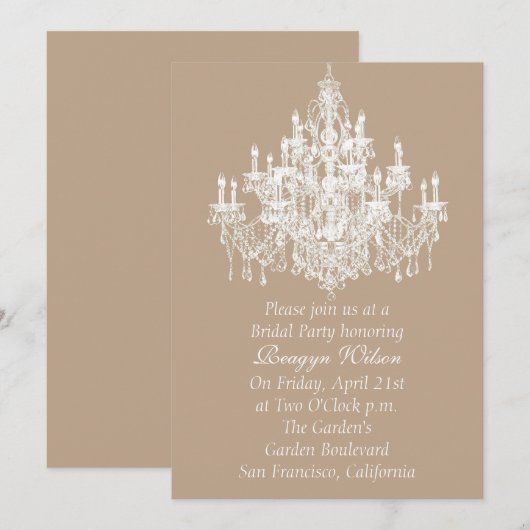 Chandee Amoreの招待状 招待状 (正面/裏面)