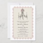 Chandelier Romance Vintage Wedding  website  招待状 (正面)
