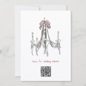 Chandelier Romance Vintage Wedding  website  招待状 (裏面)