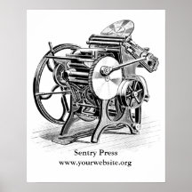 Chandler & Price letterpressポスター