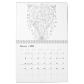 ChanDrawsの大人の着色のカレンダー カレンダー (2月 2026)