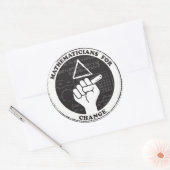 Changeステッカーの数学者 ラウンドシール (封筒)