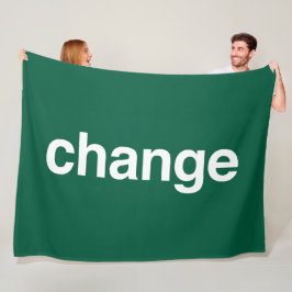 Change フリースブランケット