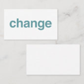 Change 名刺 (正面/裏面)