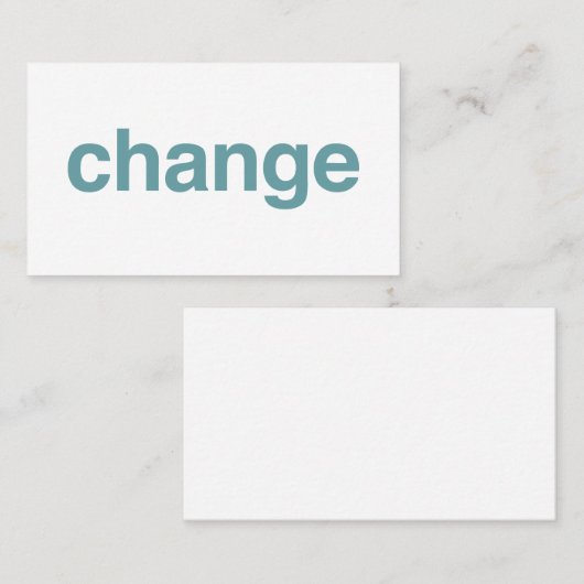 Change 名刺 (正面/裏面)