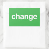 Change 長方形シール (バッグ)