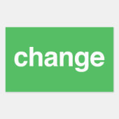 Change 長方形シール (正面)