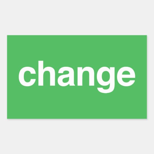 Change 長方形シール (正面)