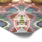 Change 2ポスターのハートからのマンダラ ポスター (角)