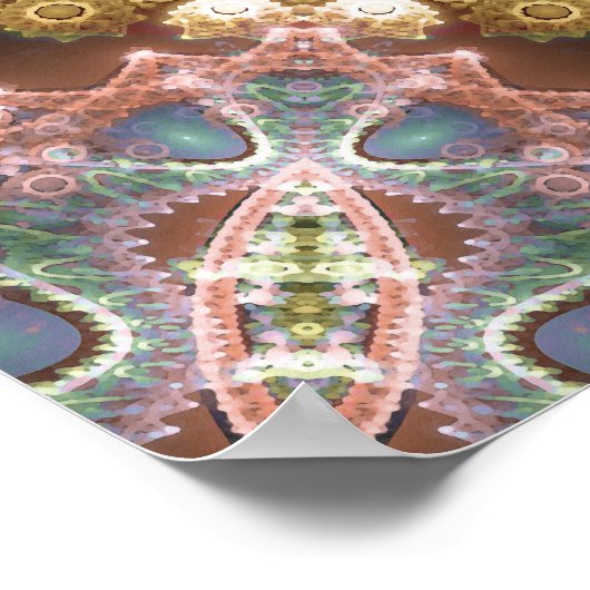 Change 2ポスターのハートからのマンダラ ポスター (角)