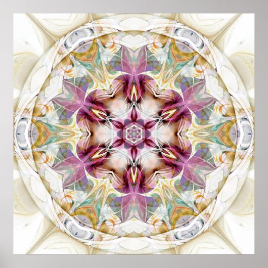 Change 7 Posterのハートからのマンダラ ポスター (正面)