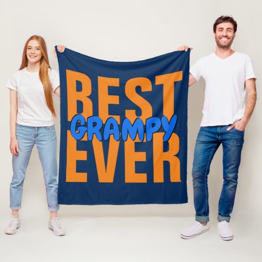 CHANGE ALL文字最高の Grandpa Word Name EVERフリース フリースブランケット (インサイチュ)