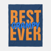 CHANGE ALL文字最高の Grandpa Word Name EVERフリース フリースブランケット (正面)
