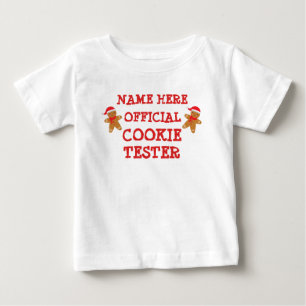 CHANGE ALL文字追加Name Official Cookie Tester ベビーTシャツ