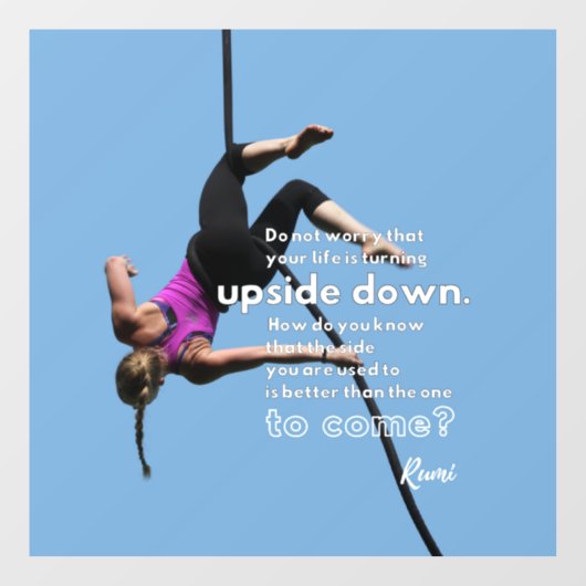 Change Blueの顔の楽観主義 ウィンドウサイン (シート)