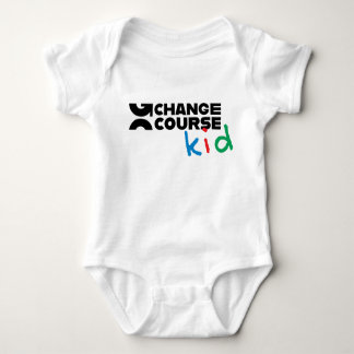 "Change Course Kid"ベビーワンピースBodysuit ベビーボディスーツ