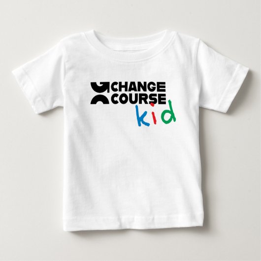 「Change Course Kid」子供用Tシャツ ベビーTシャツ (正面)