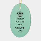 Change CRAFT, 保 Calm, Lightティール(緑がかった色)Keepsake セラミックオーナメント (左)