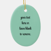 Change CRAFT, 保 Calm, Lightティール(緑がかった色)Keepsake セラミックオーナメント (裏面)