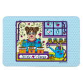 Change_Flexible Magnet 6"x4"の種子 マグネット (横)