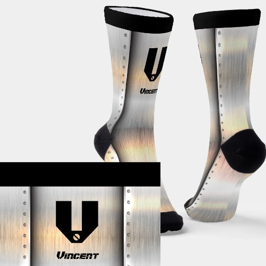 Change Initial, Add (delete) Name, Metal Strips  ソックス