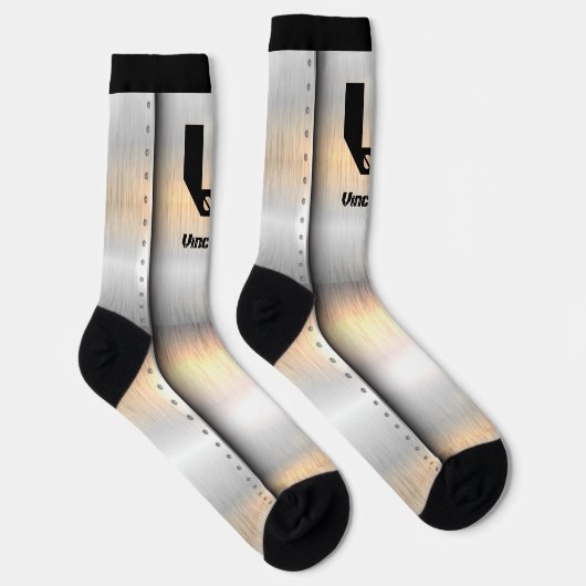 Change Initial, Add (delete) Name, Metal Strips ソックス (右)