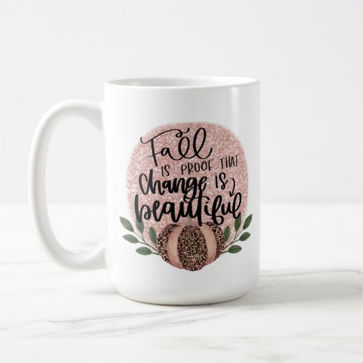 Change is Beautiful秋 コーヒーマグカップ (左)
