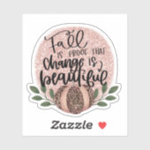 Change is Beautiful秋 シール (シート)