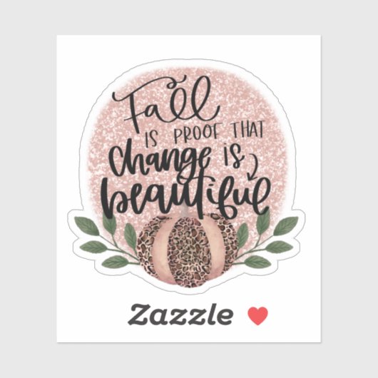 Change is Beautiful秋 シール (シート)