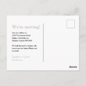 Change is Good Movingお知らせポストカード ポストカード (裏面)