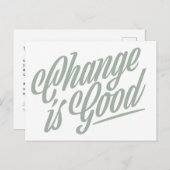 Change is Good Movingお知らせポストカード ポストカード (正面/裏面)
